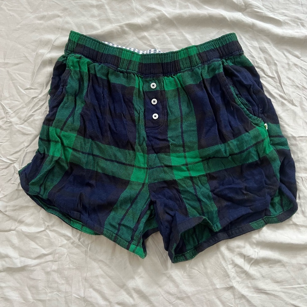 American eagle plaid pajama shorts